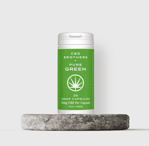 CBD Brothers Pure Green CBD Capsule | The CBD Flower Shop