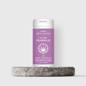 Pure Purple Hemp Capsules – 25mg CBD, Vegan & THC-Free