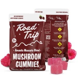Road Trip Gummies Amanita Muscaria Raspberry